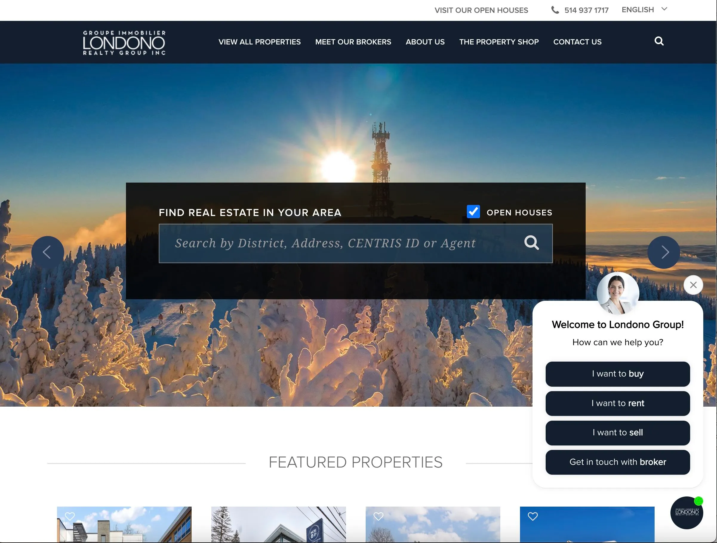 Londono Group Frontpage Chatbot