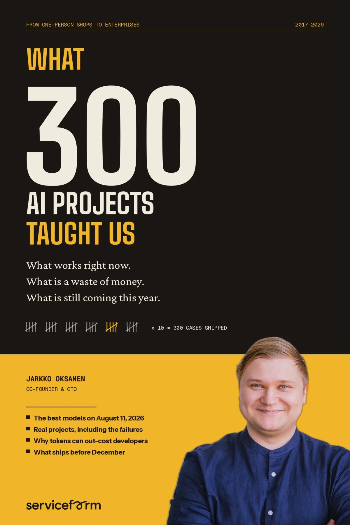 What 300 AI projects taught us