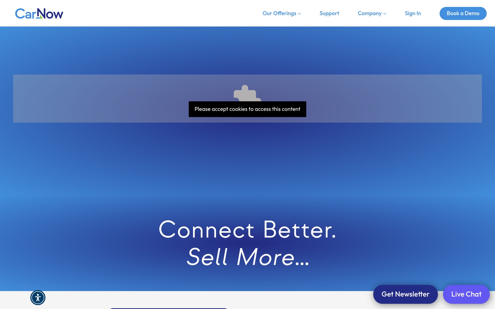 CarNow homepage, captured June 2026