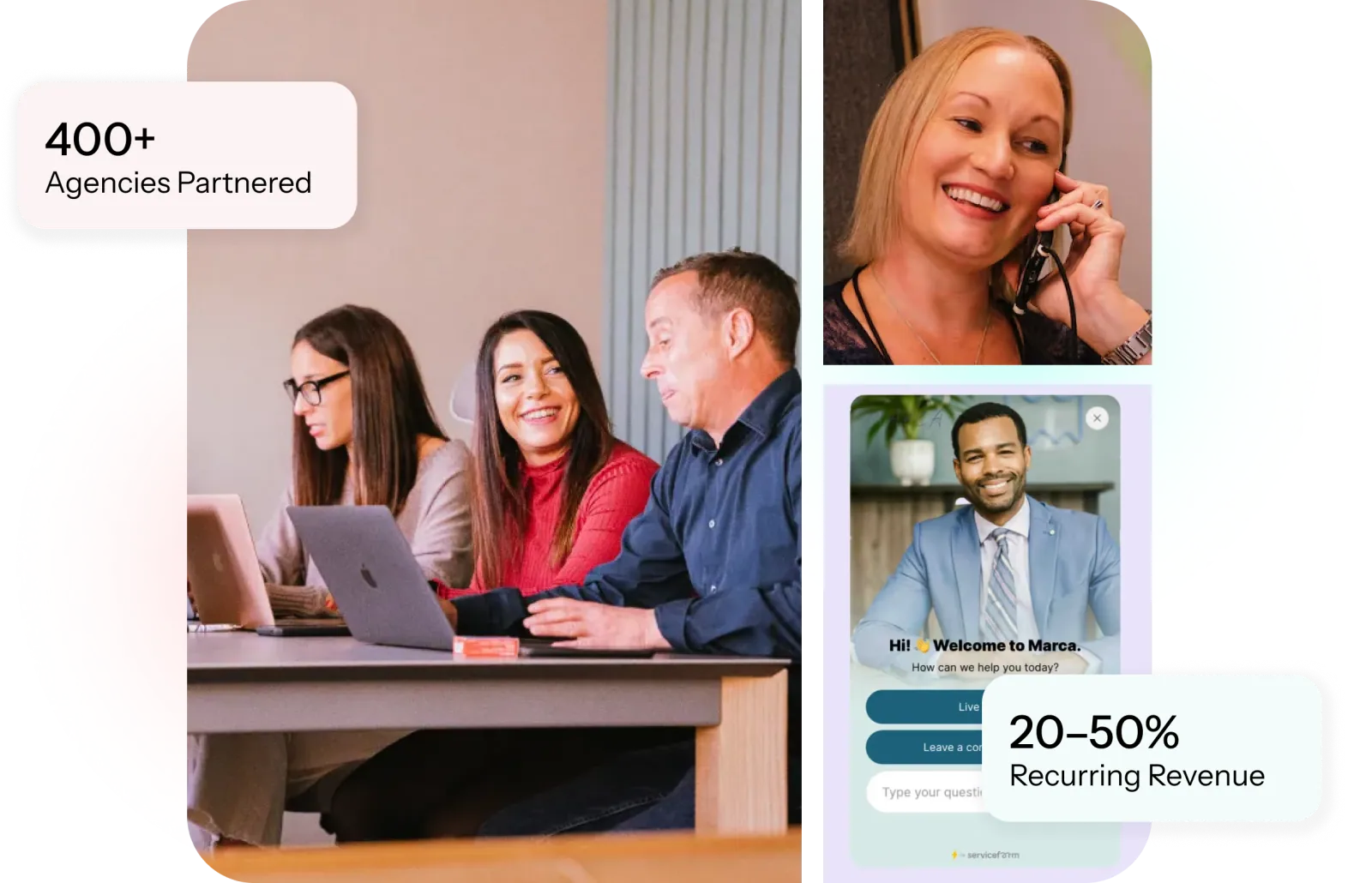 Agencies partnered with Serviceform